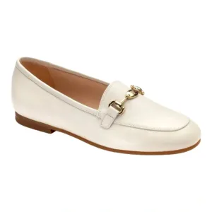 1375 - Cream Soft Leather Flat Loafer for Girl/Boy by London Kids