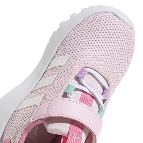 adidas Racer TR23 Elastic Lace Sneaker, Ink/Semi Pink Spark/Sandy Pink, 6 US Unisex Big Kid