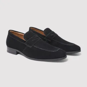 Ancien | Old Money Suede Penny Loafers