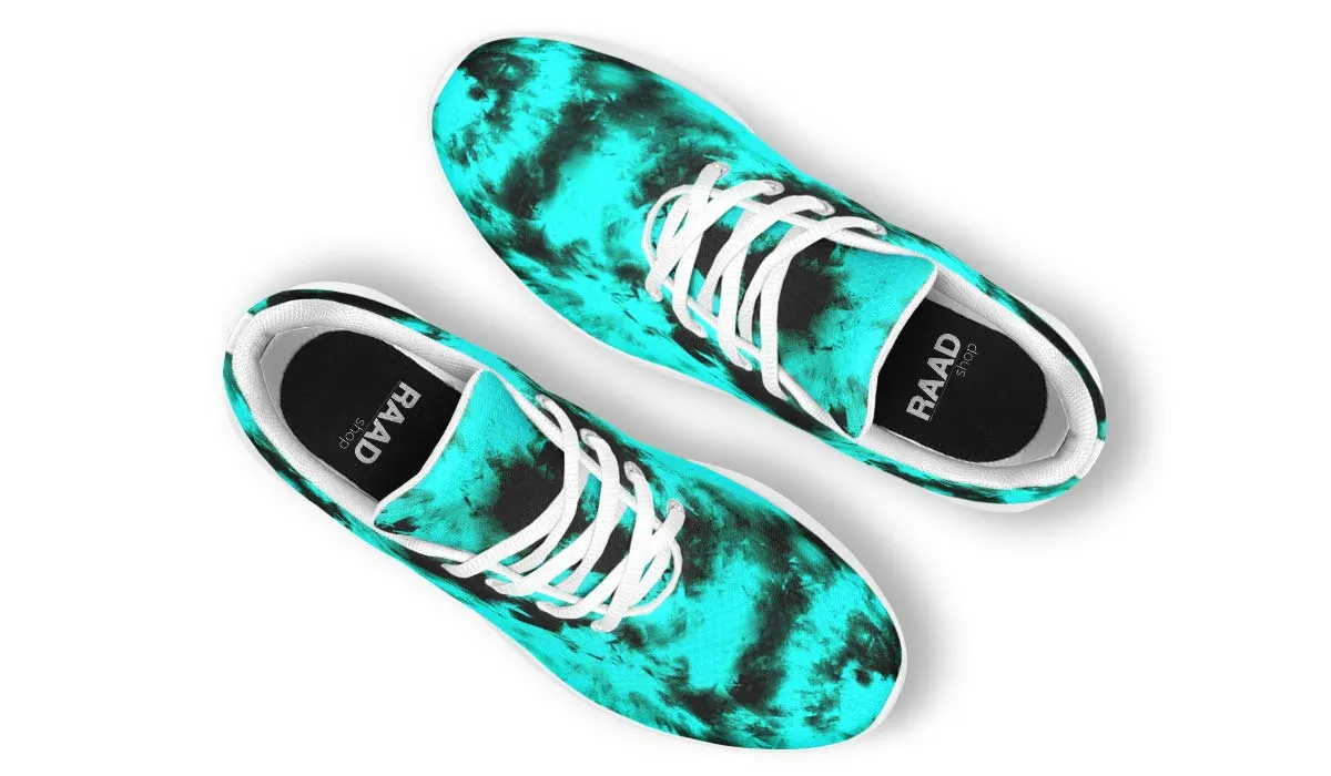 Aqua Tie-Dye White