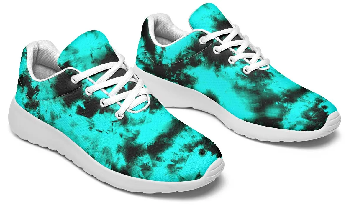 Aqua Tie-Dye White