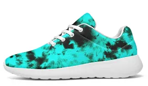 Aqua Tie-Dye White