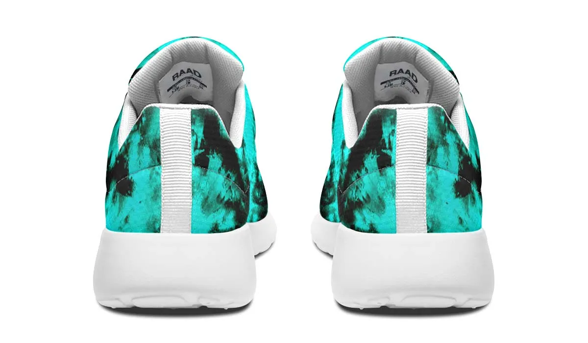 Aqua Tie-Dye White