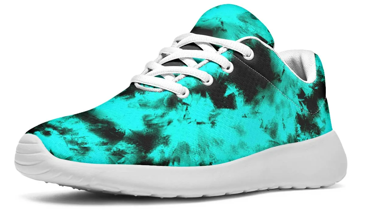 Aqua Tie-Dye White