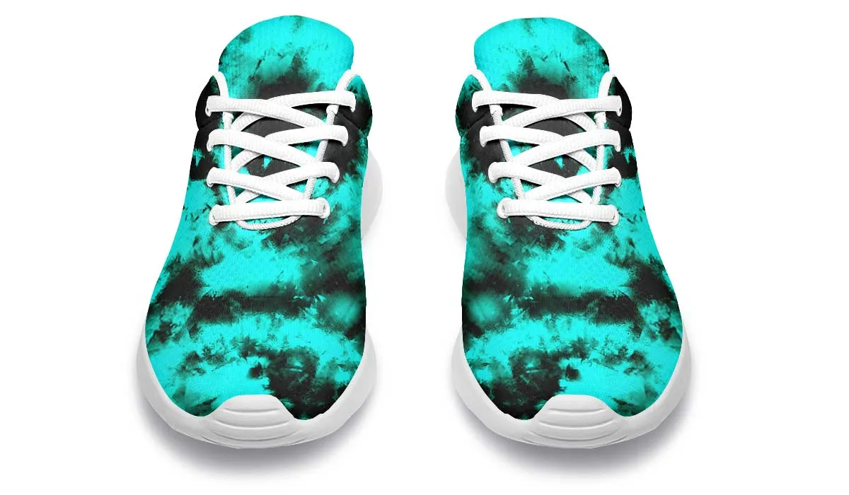 Aqua Tie-Dye White