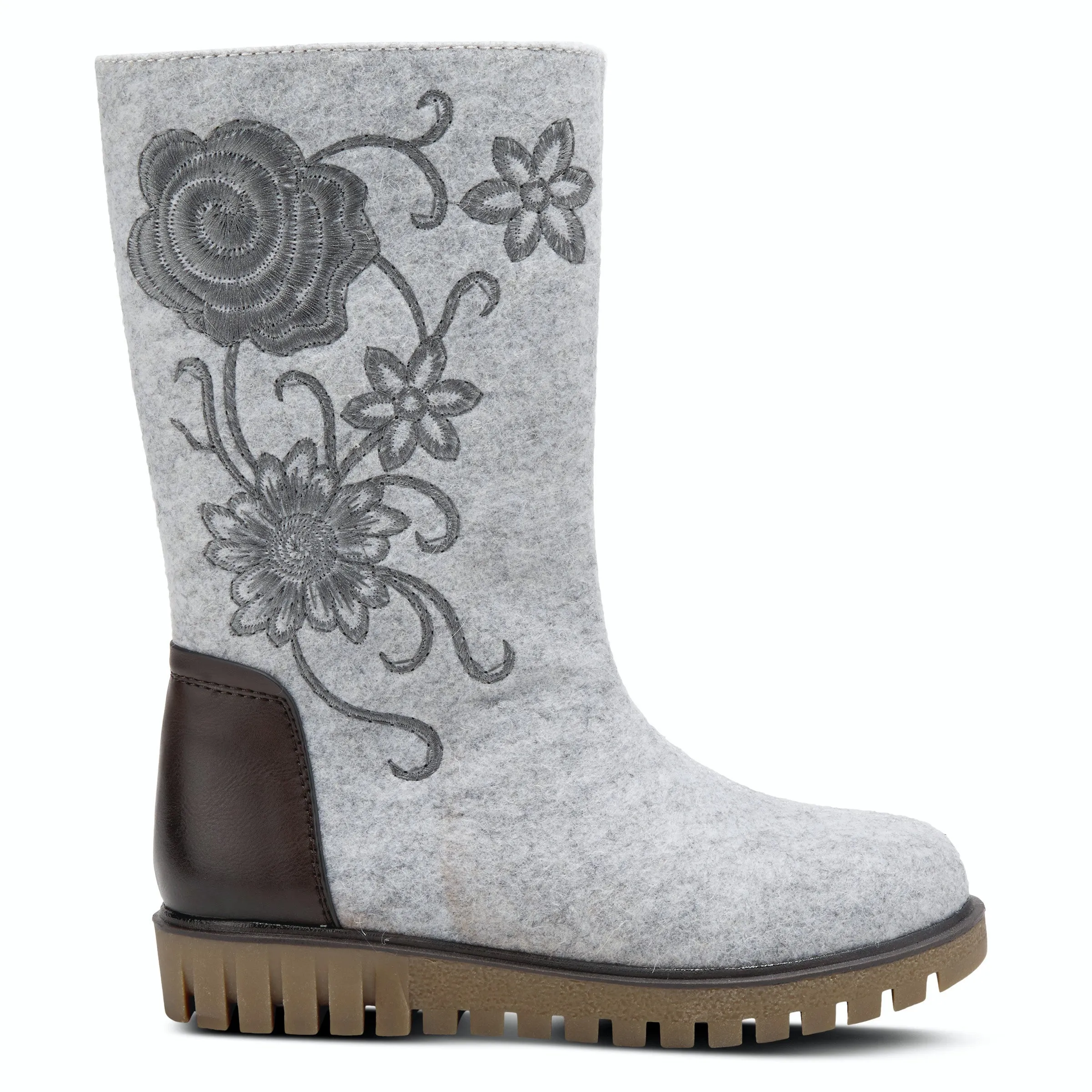 Azura Nehal Embroidered Felt Boots