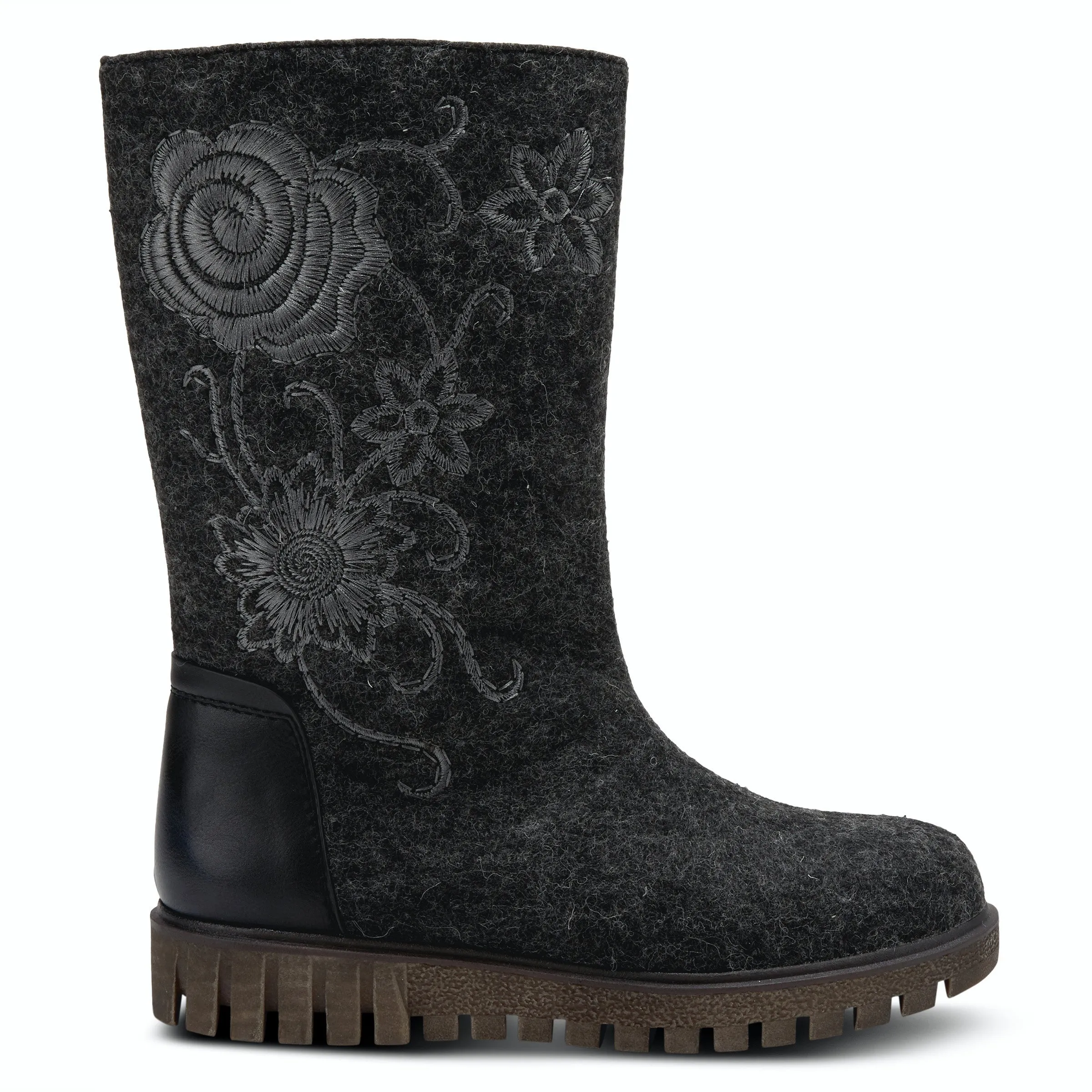 Azura Nehal Embroidered Felt Boots