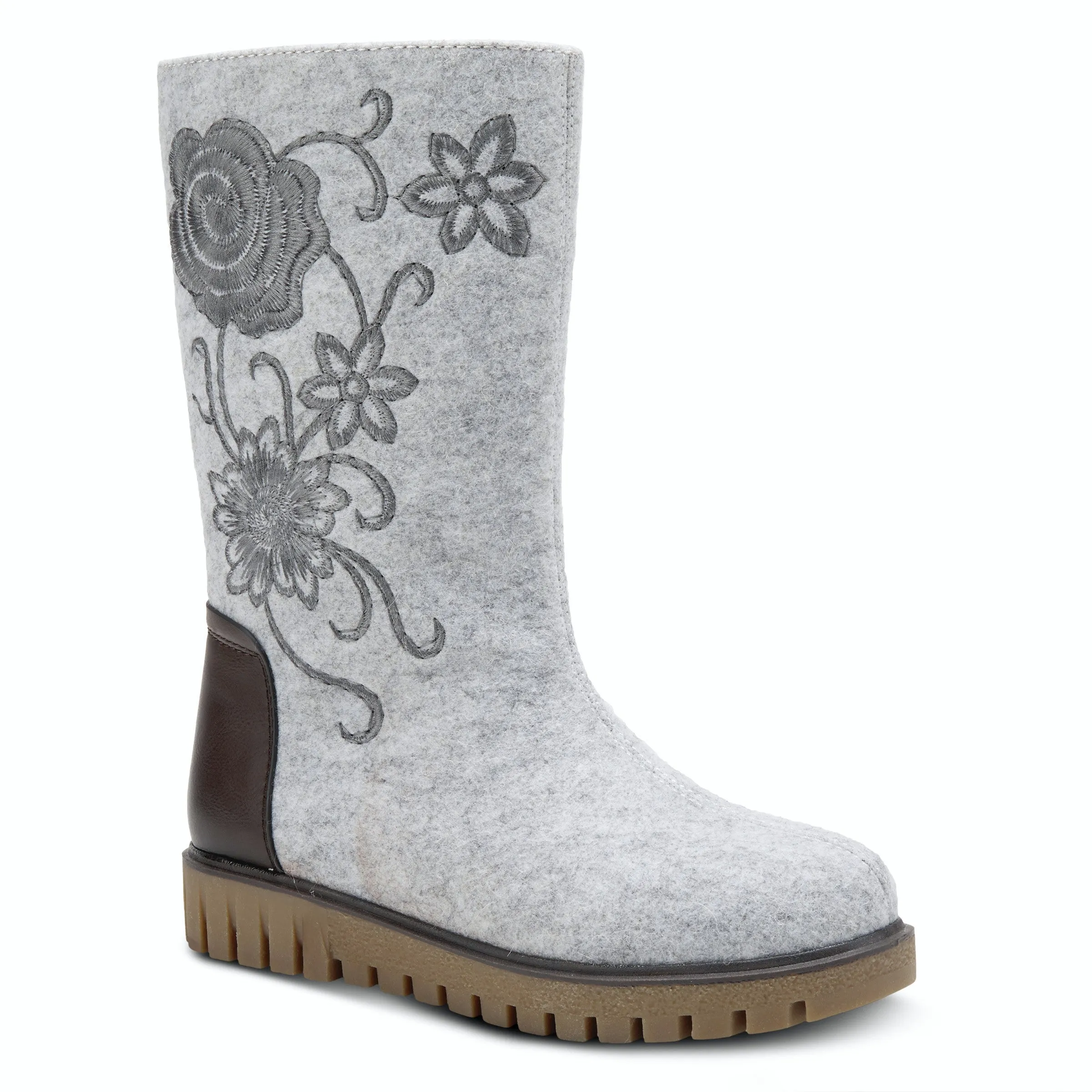 Azura Nehal Embroidered Felt Boots