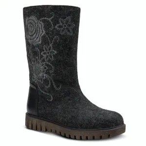 Azura Nehal Embroidered Felt Boots