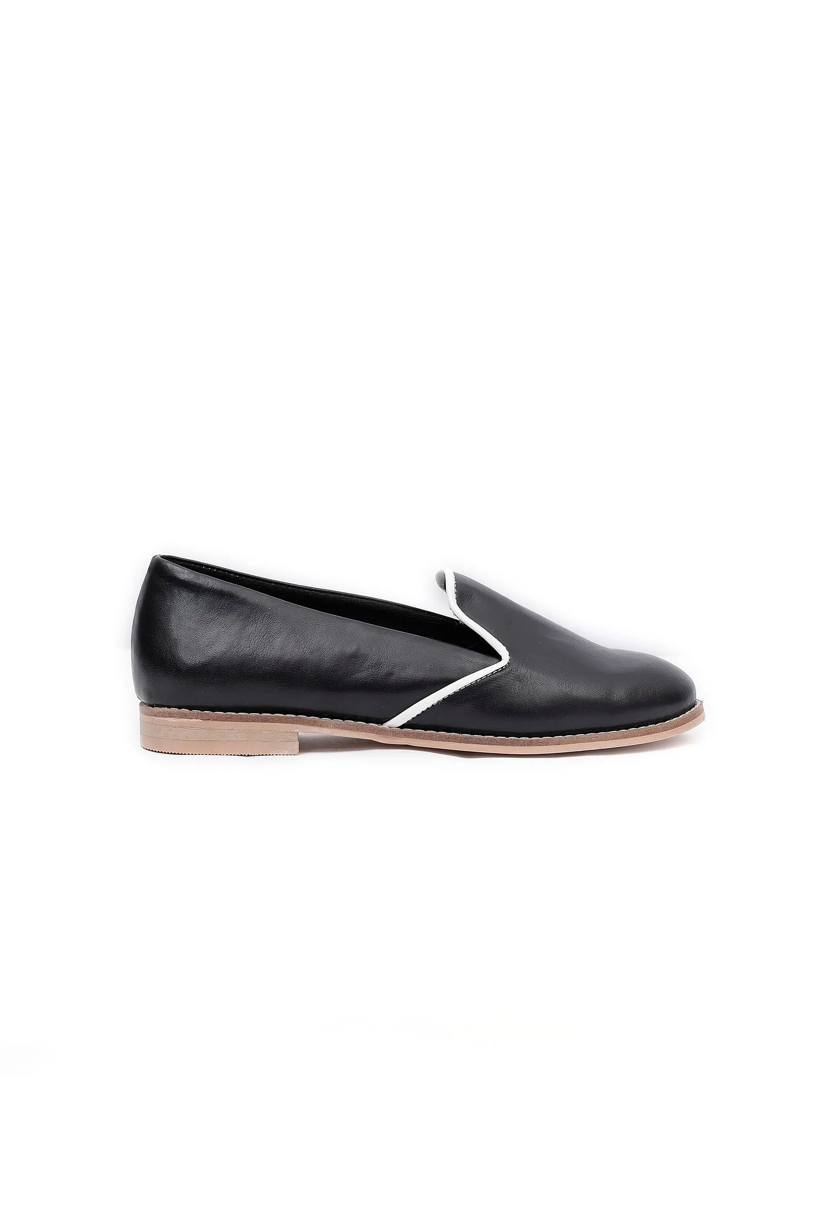 Black Cruelty Free Leather Loafers