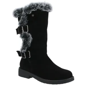 Black Megan Mid-Calf Boots