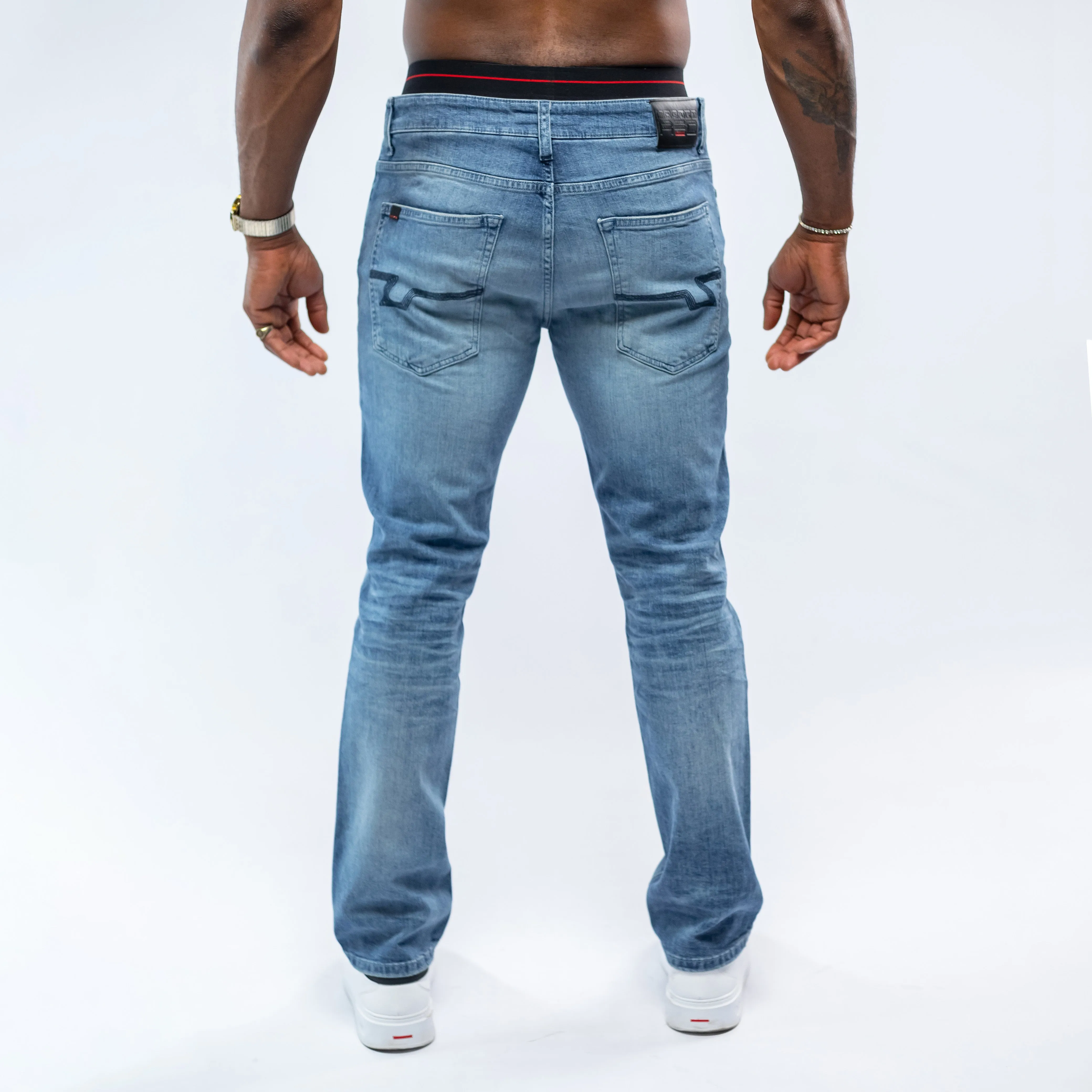 Bogart Red Collection Distressed Jean