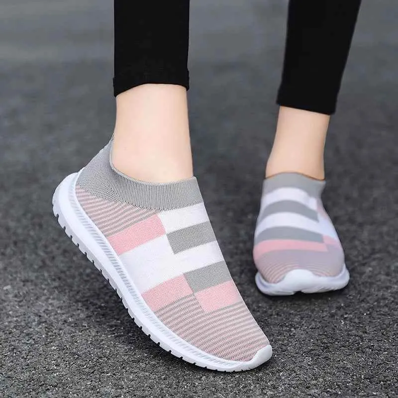 Breathable Flats Sneakers Women's Casual Shoes #1950