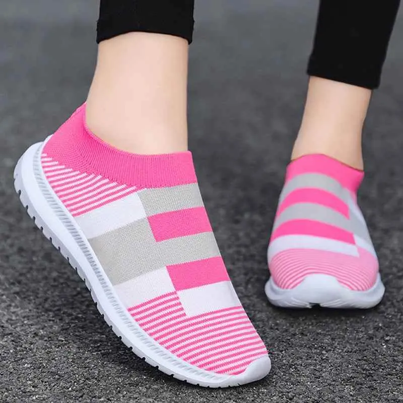 Breathable Flats Sneakers Women's Casual Shoes #1950