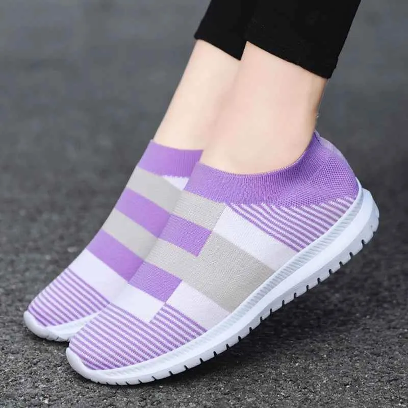 Breathable Flats Sneakers Women's Casual Shoes #1950