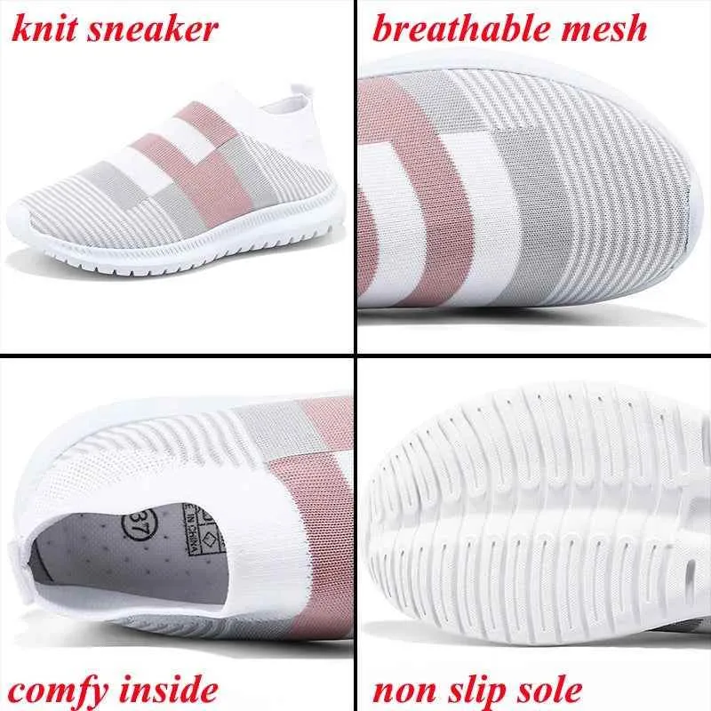 Breathable Flats Sneakers Women's Casual Shoes #1950