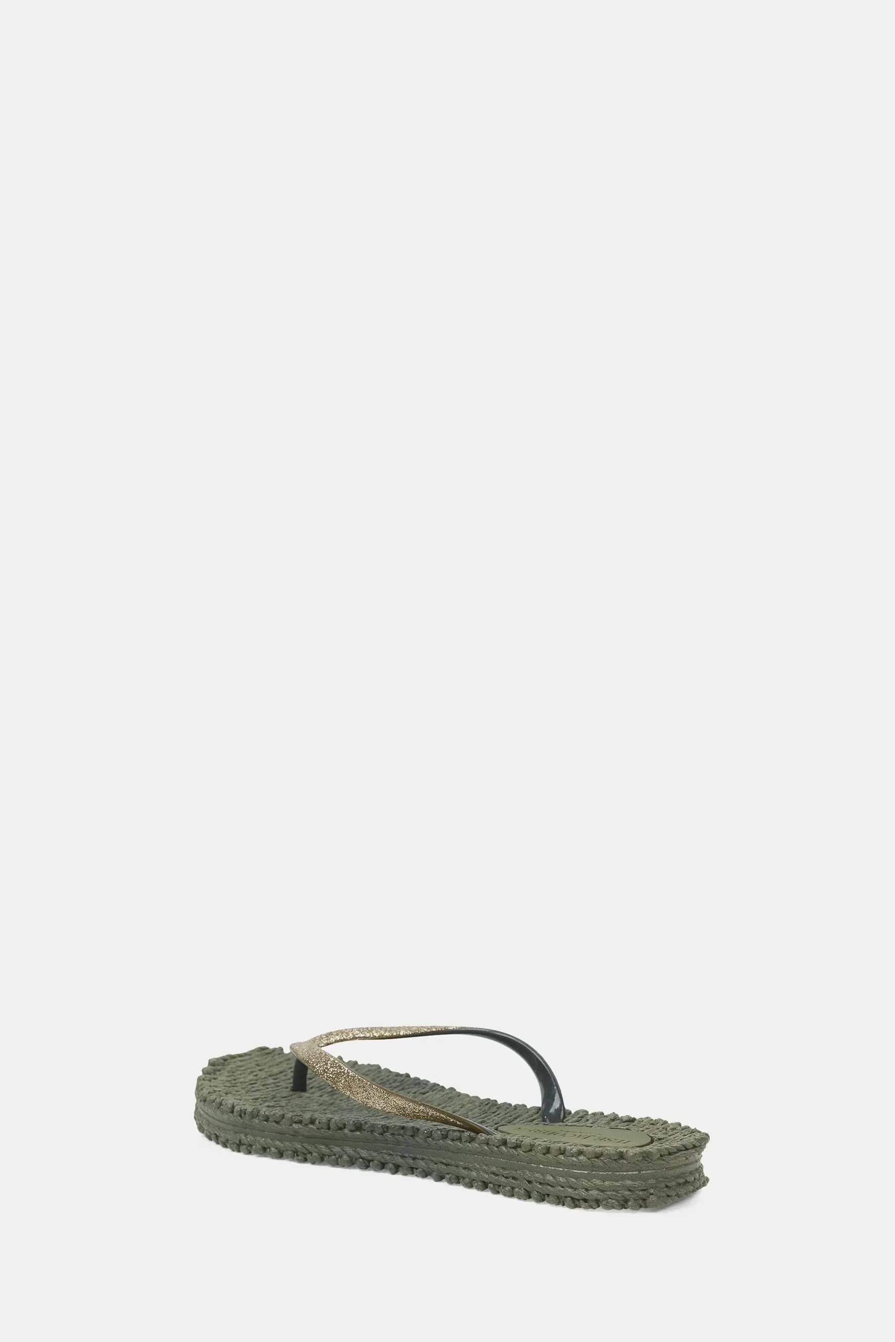 Cheerful Glitter Flip Flops - Army