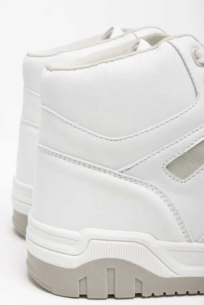 Chunky High Top Sneaker White