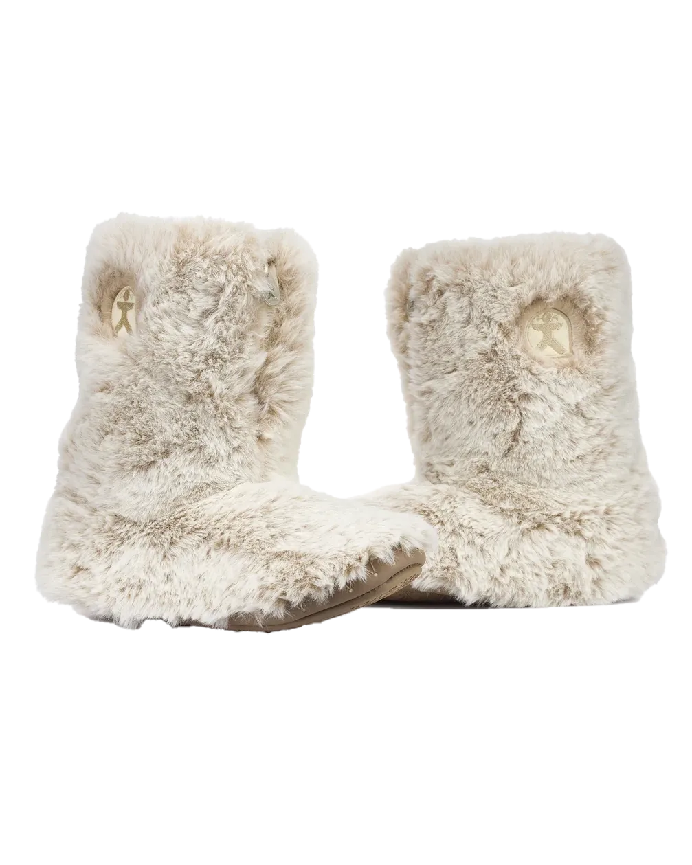 Cole Luxury Faux Fur Slipper Boots in Ferret