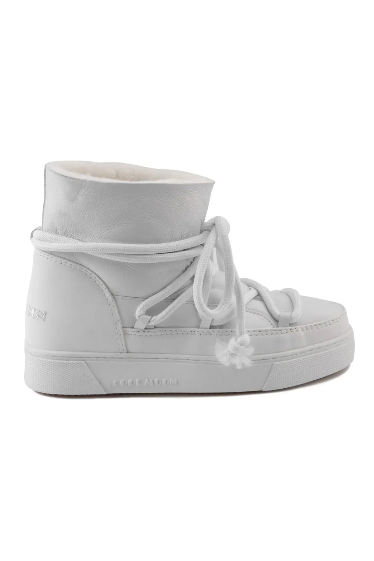 Cool Moon Genuine Fur Women's Sneaker SCB 755321 White