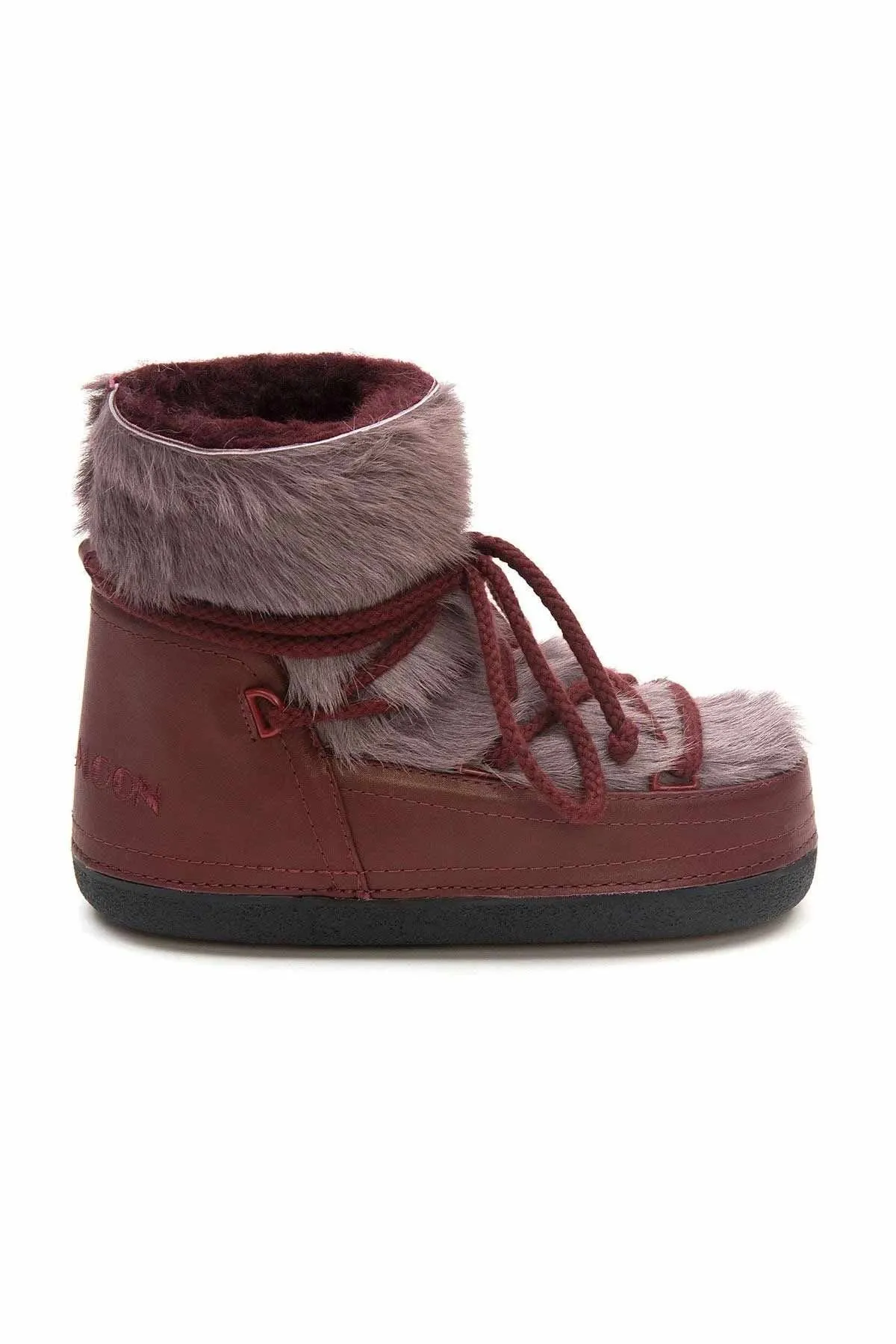 Cool Moon Women's Genuine Fur Snow Boot SCB 251316 Burgundy