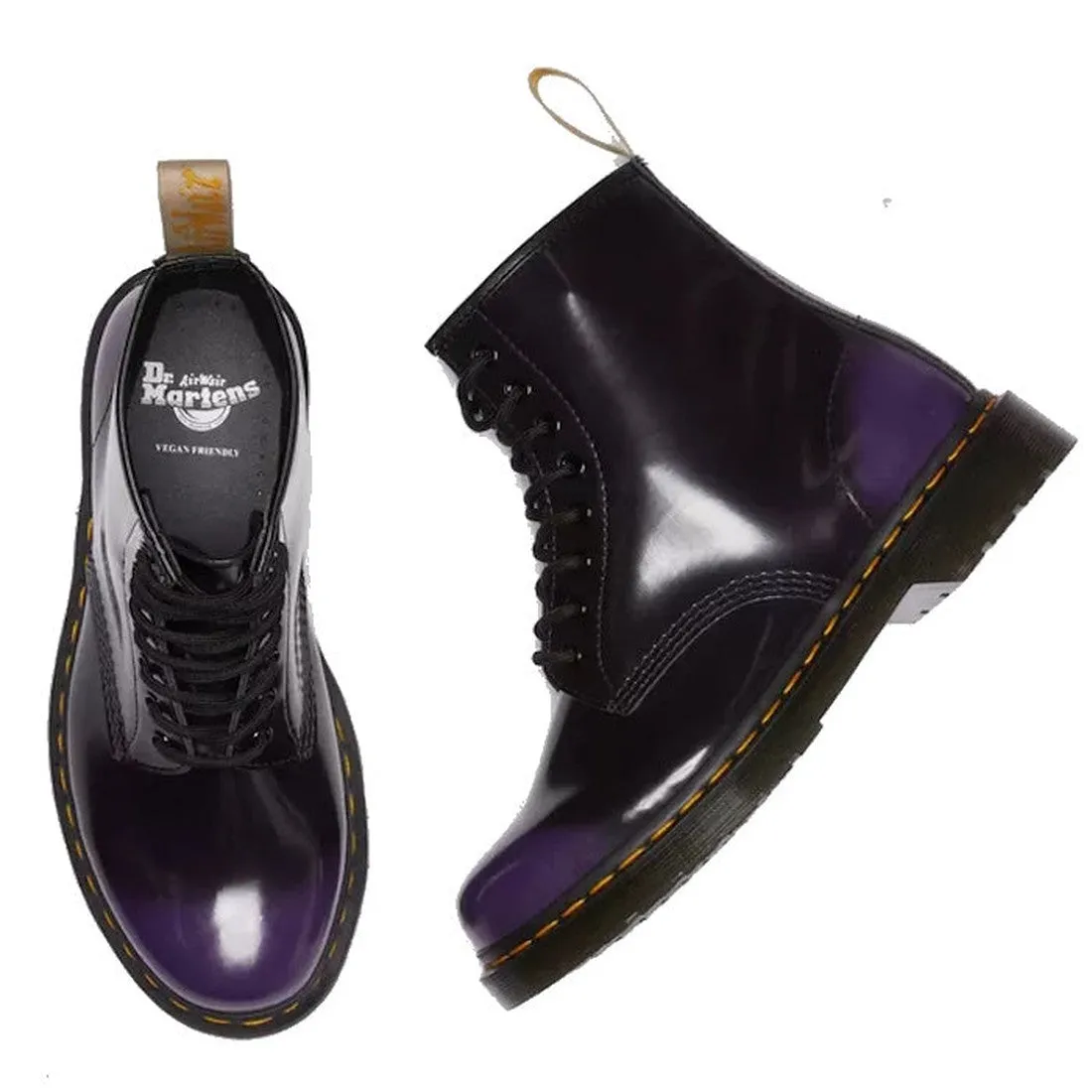 Dr Martens - Vegan 1460 Rich Purple Oxford Rub Off Boot 8 eye