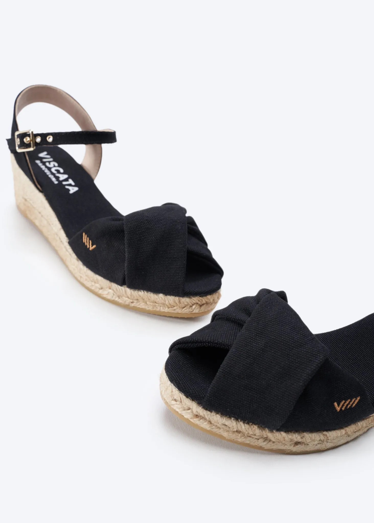 Farella Canvas Espadrille Sandal Wedges