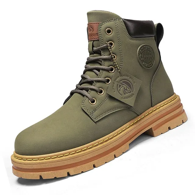 Funki Buys | Boots | Men's High Top Boots Leather Work Boots