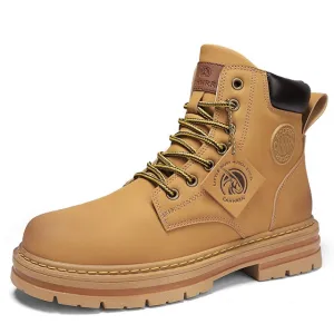 Funki Buys | Boots | Men's High Top Boots Leather Work Boots