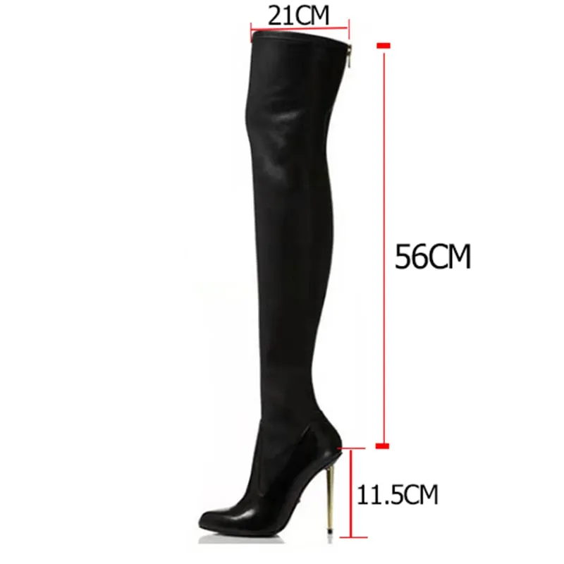 Funki Buys | Boots | Women's Above Knee High Stiletto Boots