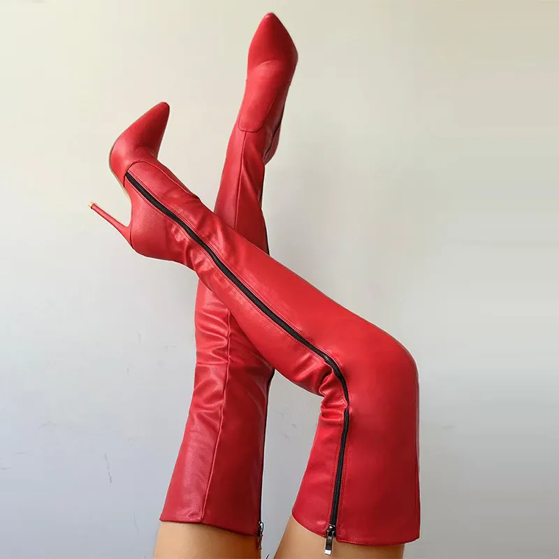 Funki Buys | Boots | Women's Above Knee High Stiletto Boots