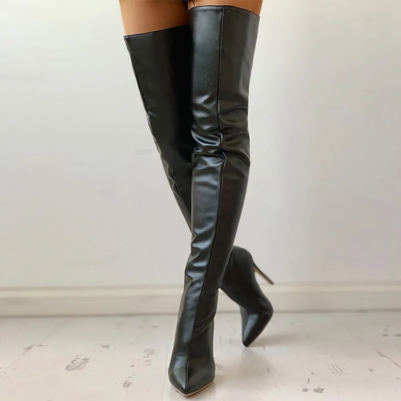 Funki Buys | Boots | Women's Elegant Over Knee Stiletto Boots