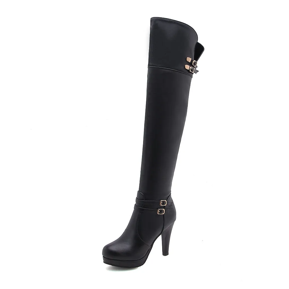 Funki Buys | Boots | Women's Thigh High Platform Stiletto Boots