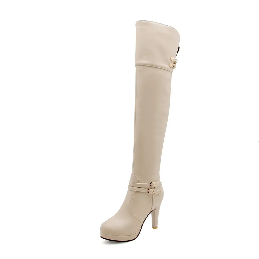 Funki Buys | Boots | Women's Thigh High Platform Stiletto Boots