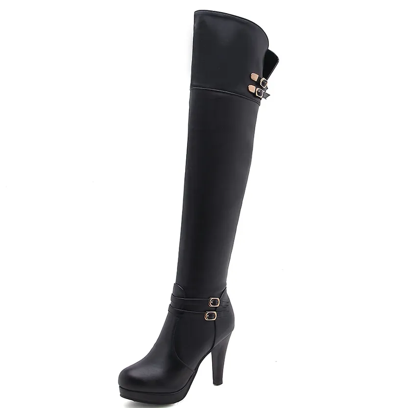 Funki Buys | Boots | Women's Thigh High Platform Stiletto Boots