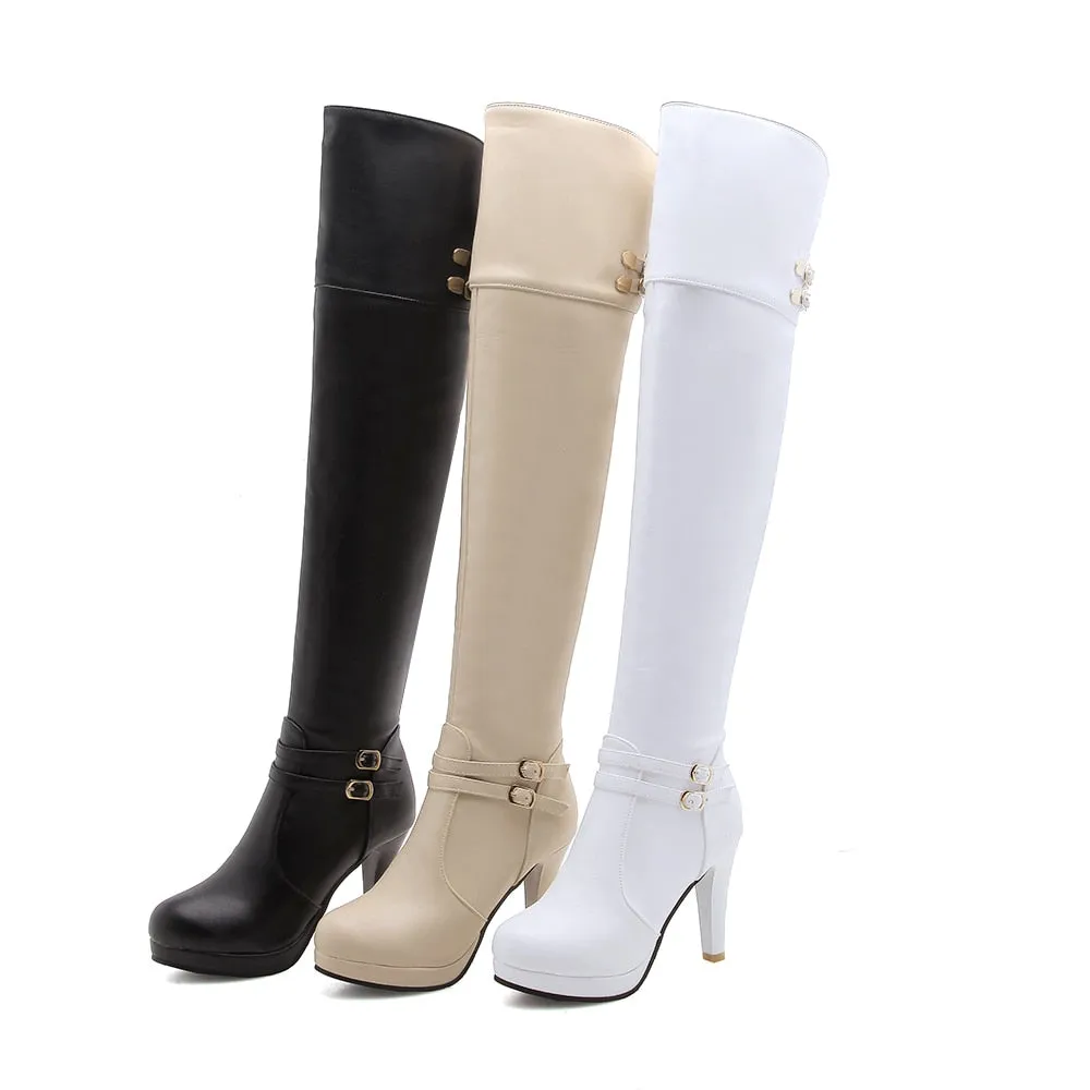 Funki Buys | Boots | Women's Thigh High Platform Stiletto Boots