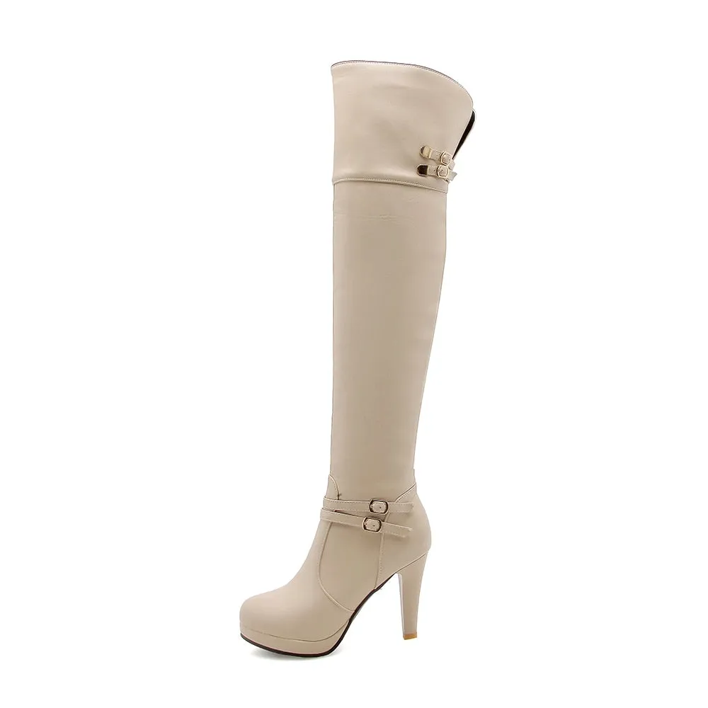 Funki Buys | Boots | Women's Thigh High Platform Stiletto Boots