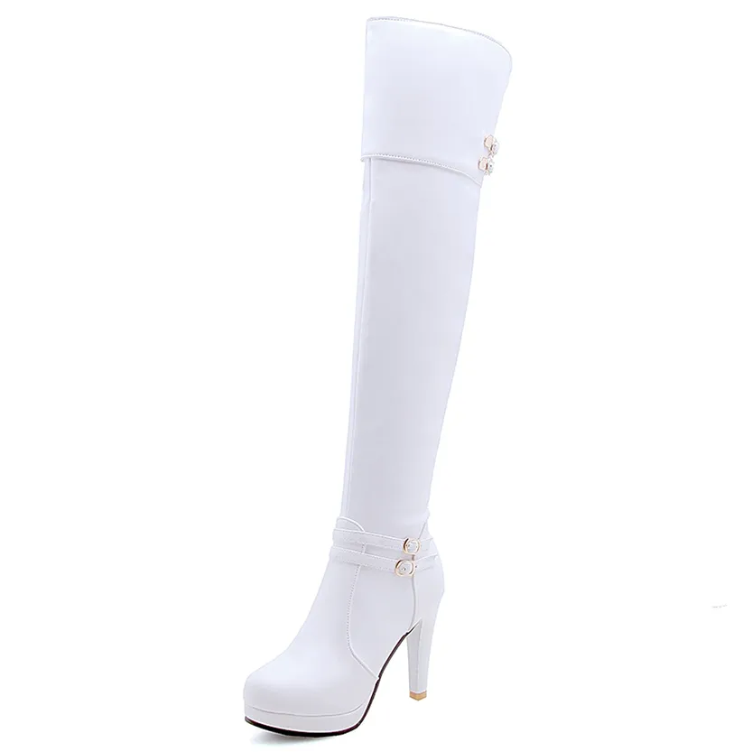 Funki Buys | Boots | Women's Thigh High Platform Stiletto Boots