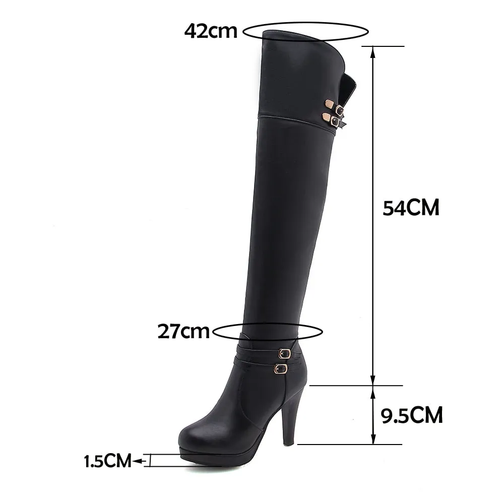 Funki Buys | Boots | Women's Thigh High Platform Stiletto Boots