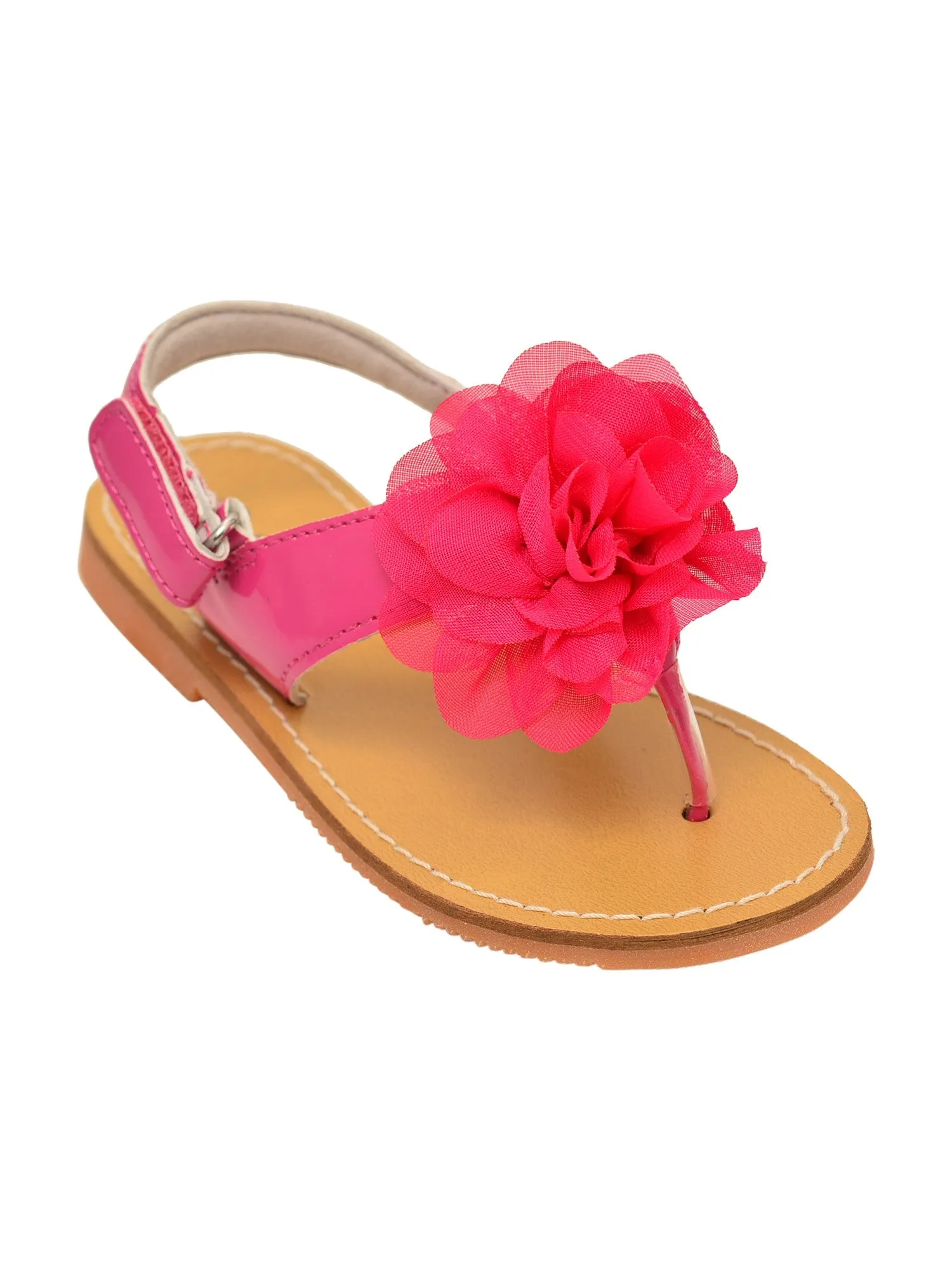 Girls Multi Color Carnation Flower Thong Sandals 5 Toddler-4 Kids