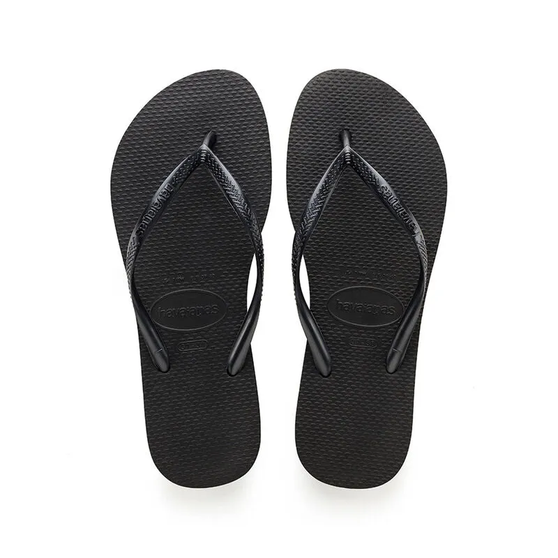 HAVAIANAS Slim Flip Flops - Black