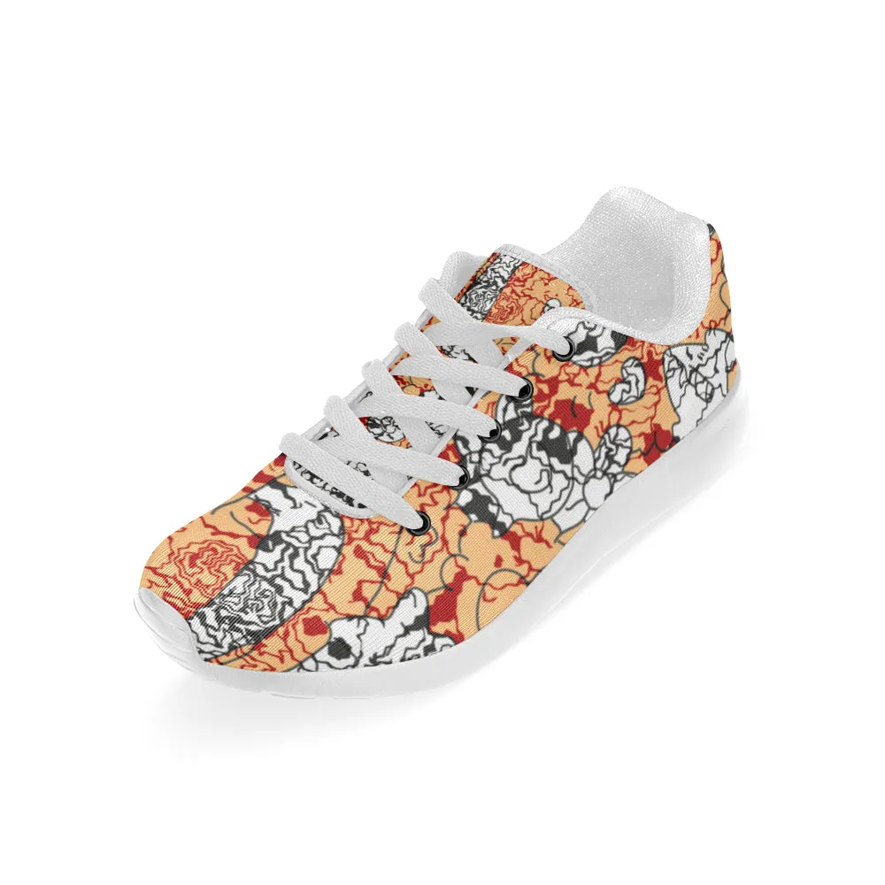 Kids Scribble Doodle Print Canvas Sneakers