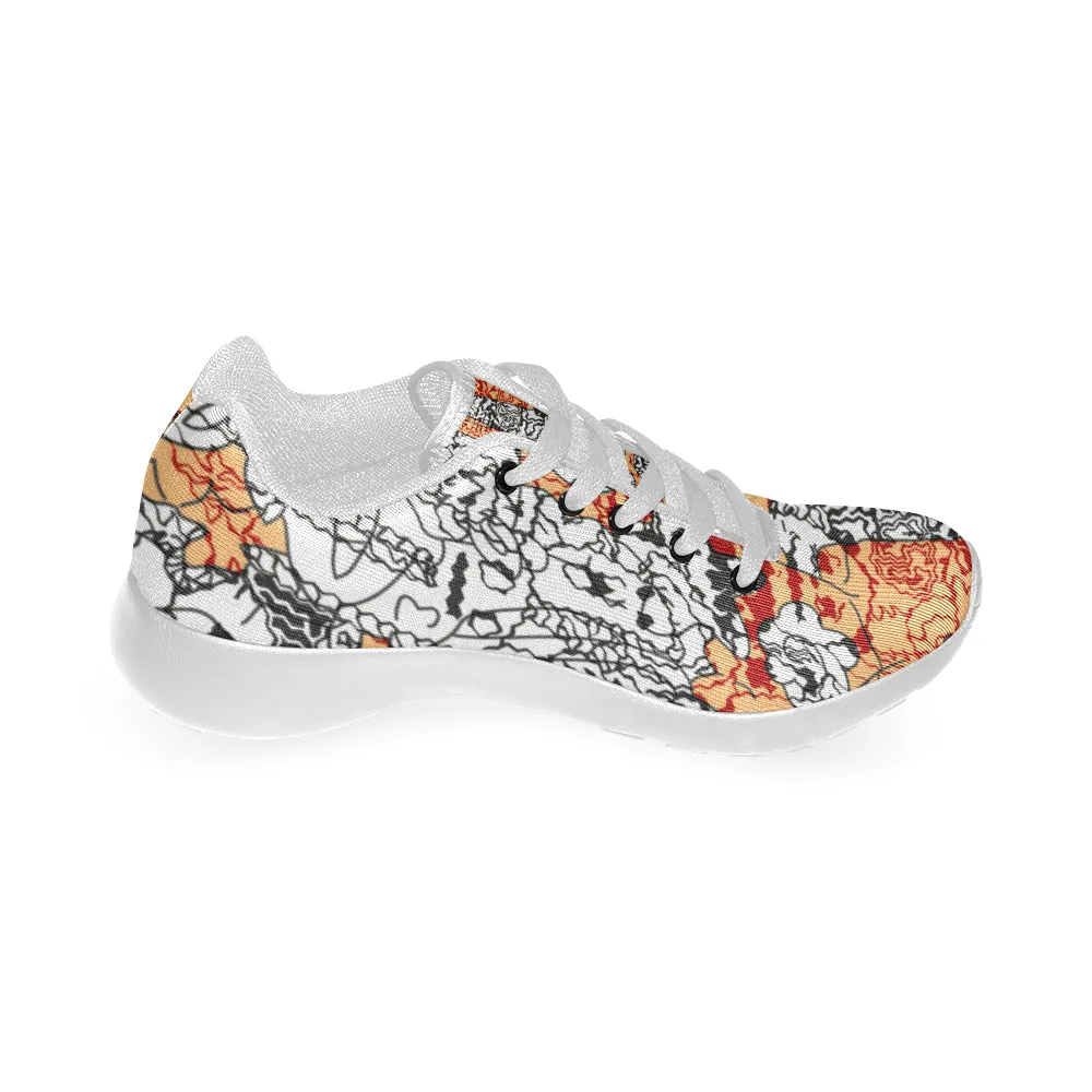 Kids Scribble Doodle Print Canvas Sneakers