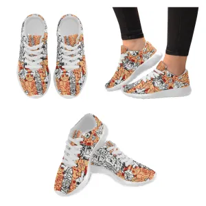 Kids Scribble Doodle Print Canvas Sneakers