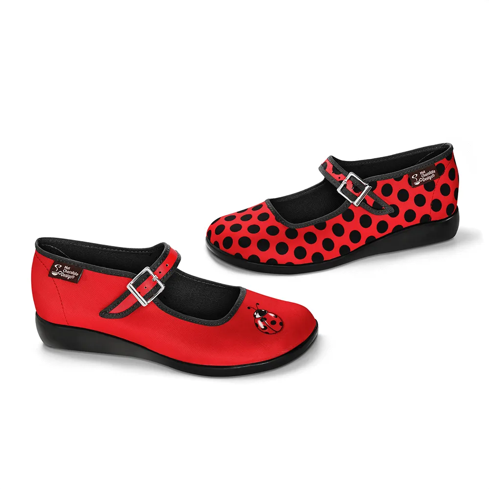 Ladybug Women's Mary Jane Flat