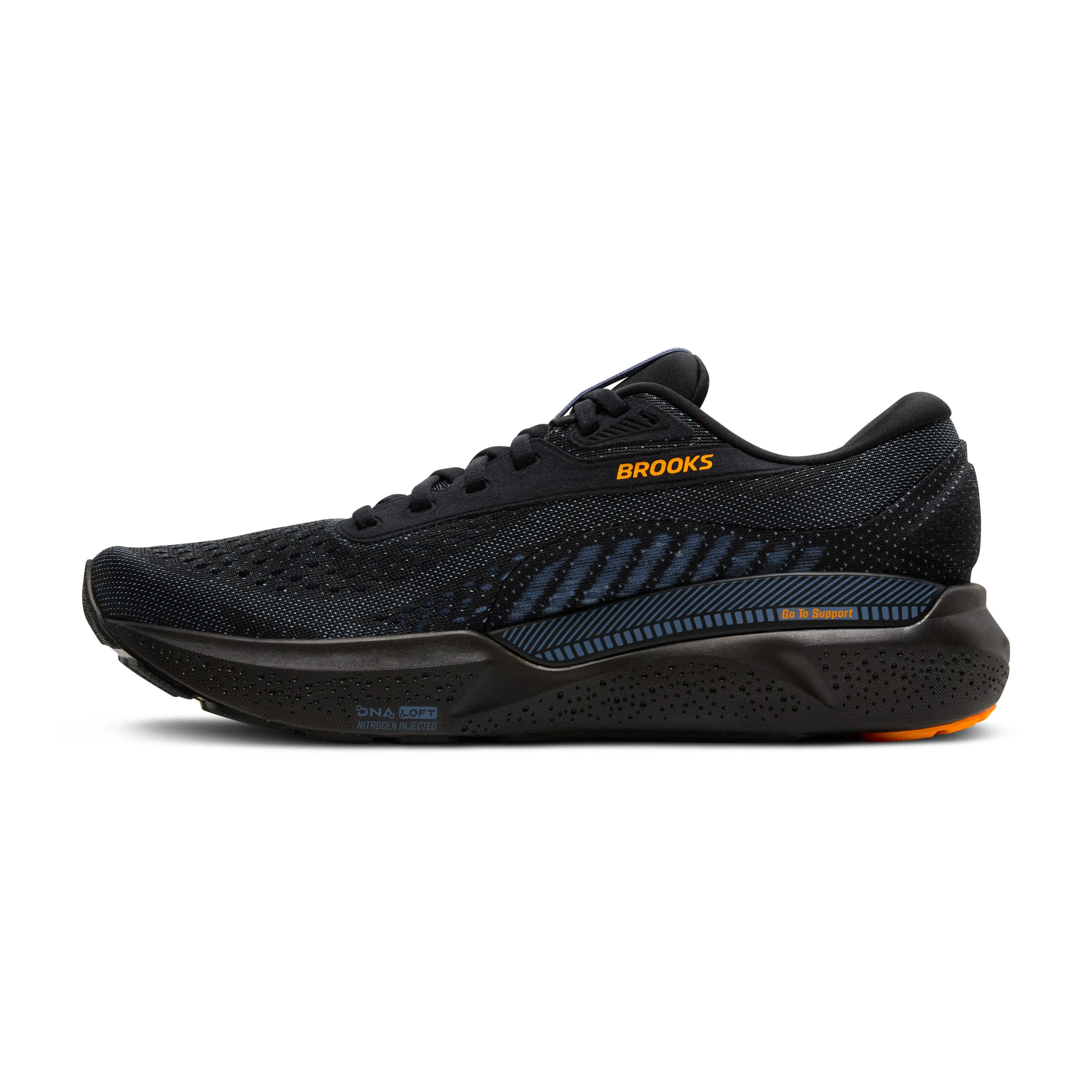 MEN'S ADRENALINE GTS 24 - D - 076 BLACK/COUNTRY BLUE/ORANGE