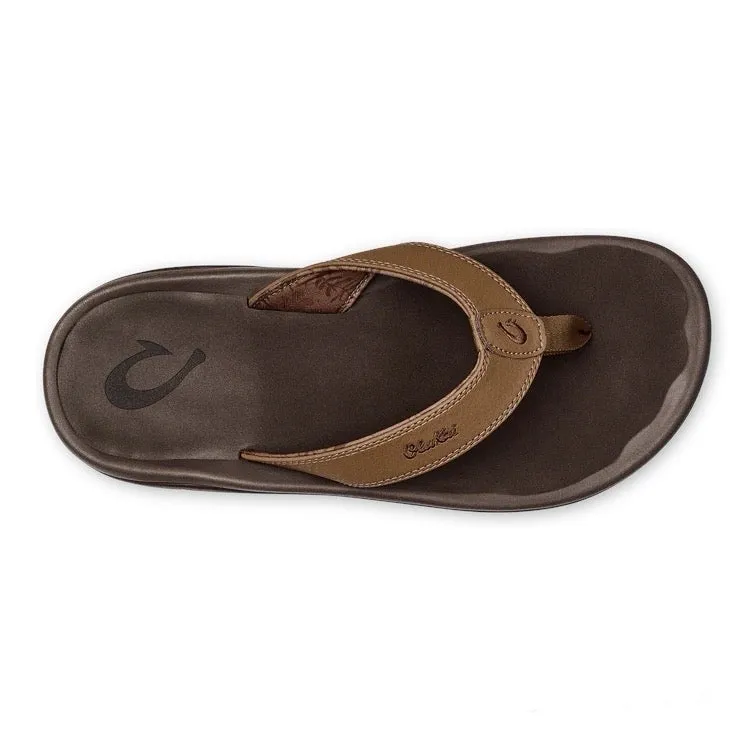 Men's Ohana Flip Flop Sandals-Tan/Dark Java