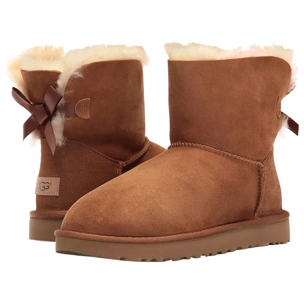 Mini Bailey Bow II Suede Sheepskin Women's Winter Boots