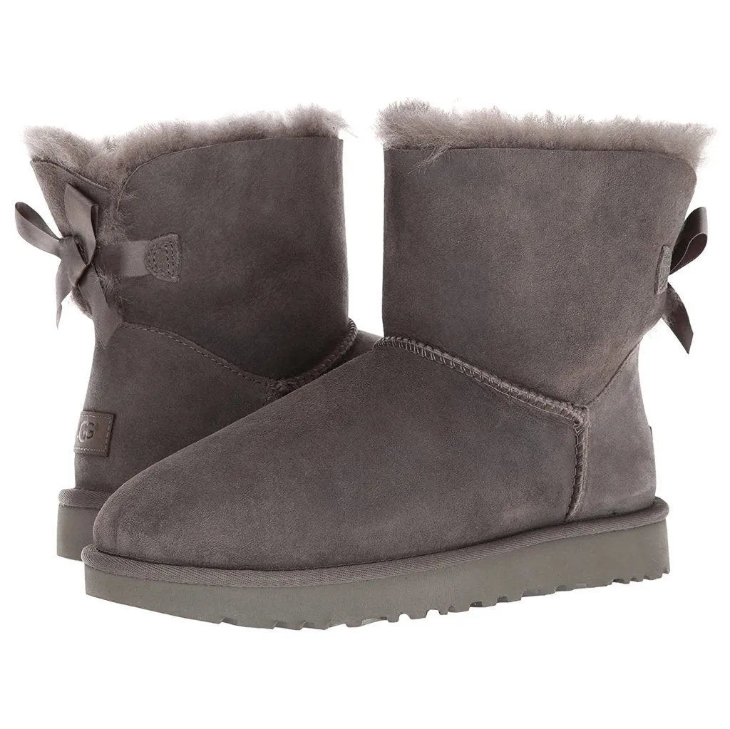 Mini Bailey Bow II Suede Sheepskin Women's Winter Boots