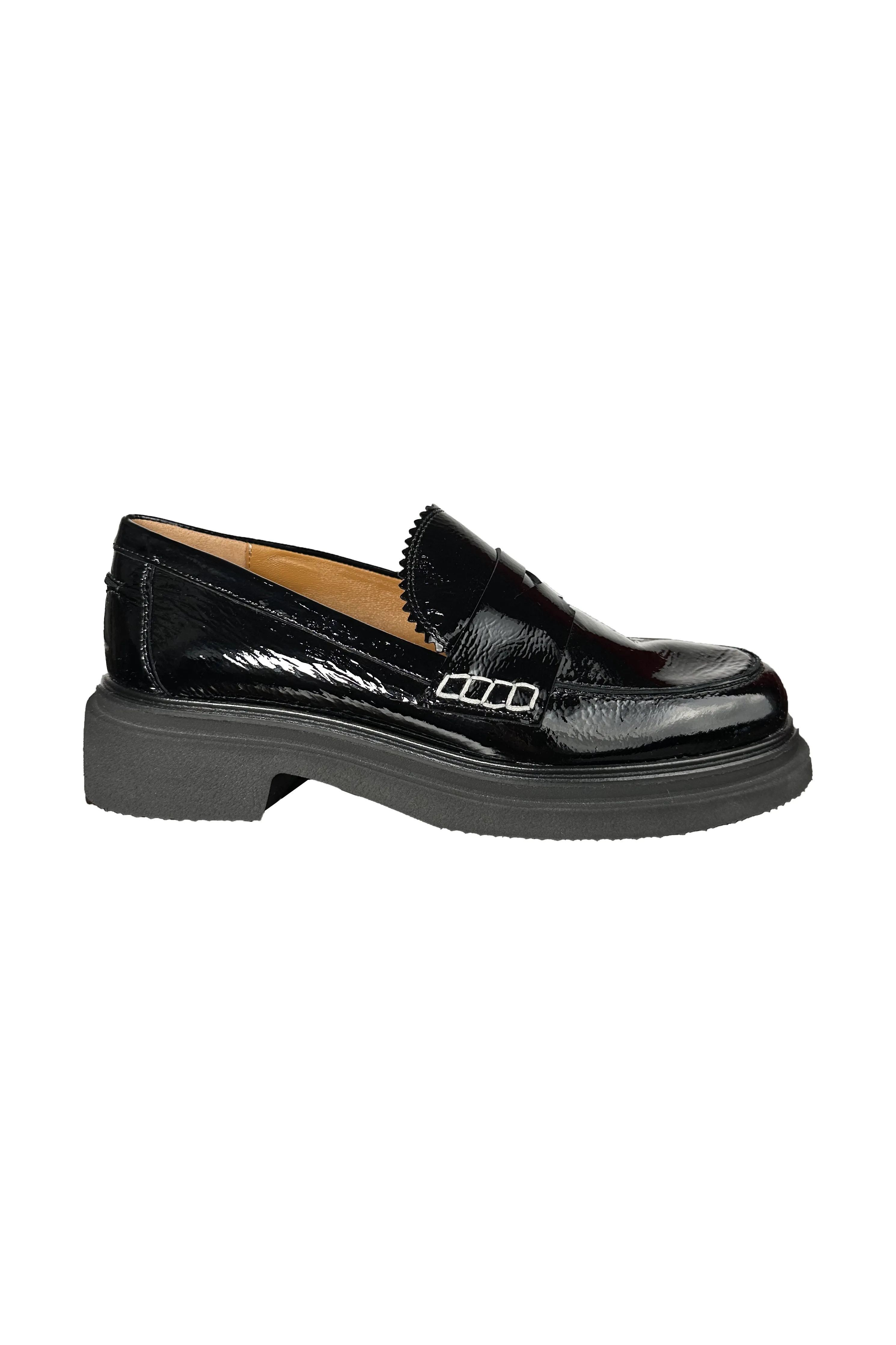 Robertson Madison Mary Mask Loafer 50.201.059RM  | Brux Nero (Black Patent) | Clearance Final Sale